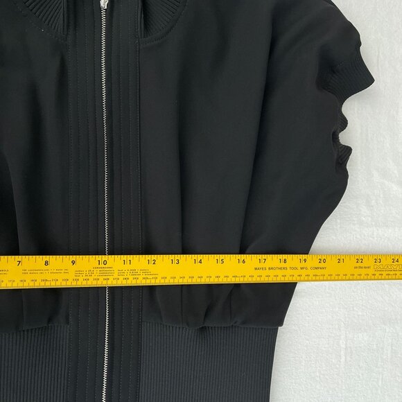 Louis Vuitton Uniforms Black No Sleeve Dolman Zip Front Jacket Womens 42/S NWT - Picture 7 of 10